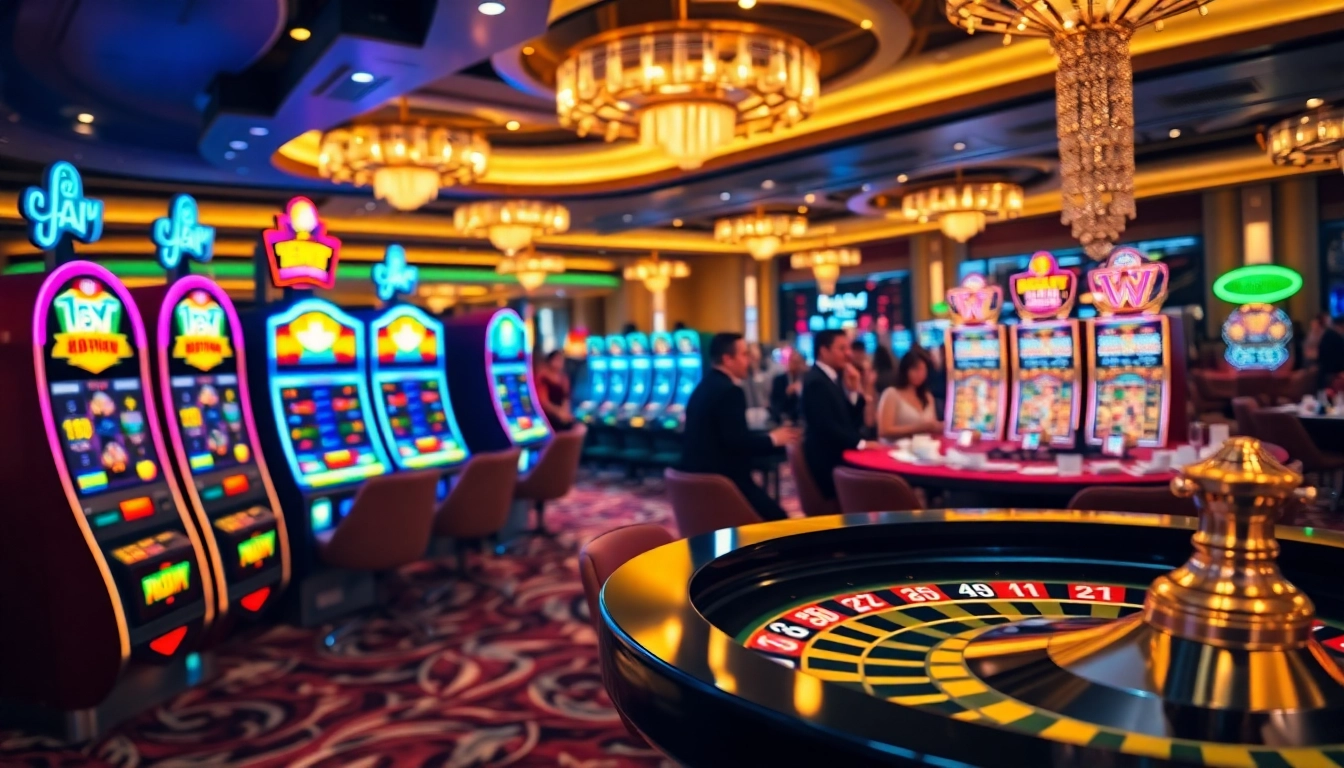 Experience excitement at the casino with link ev88 slot machines and roulette gameplay.