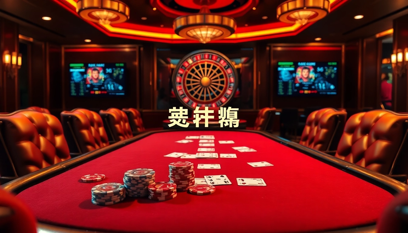 Engage with thrilling gameplay in an elegant casino setting, showcasing 包网 innovations through poker and roulette.