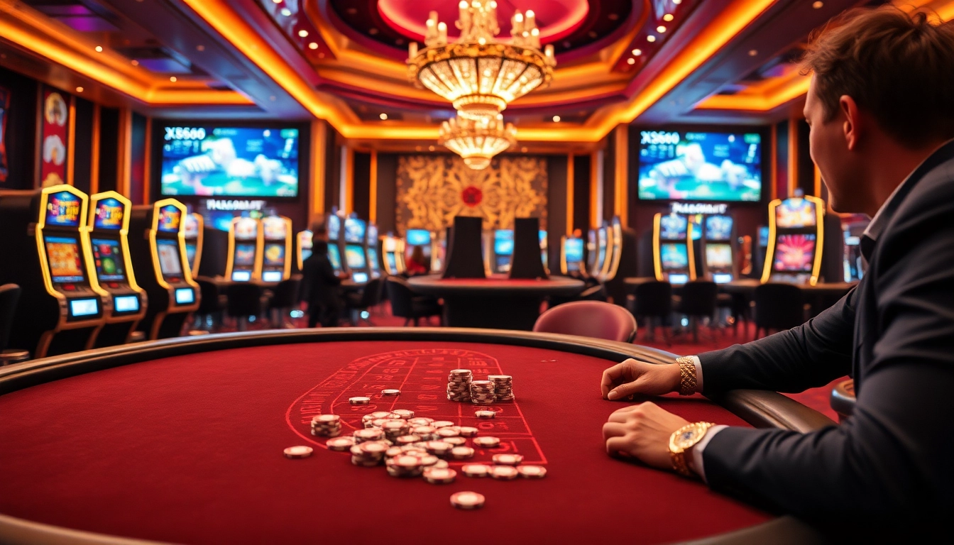 Play exciting games at Xoso66, featuring vibrant casino tables and advanced UI.