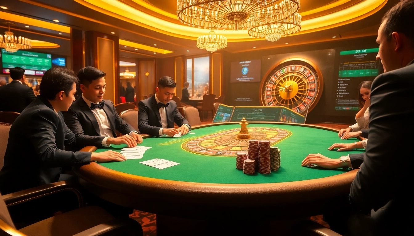 Engaging scene of high-stakes poker at xx88.uk.com, showcasing luxury gambling.