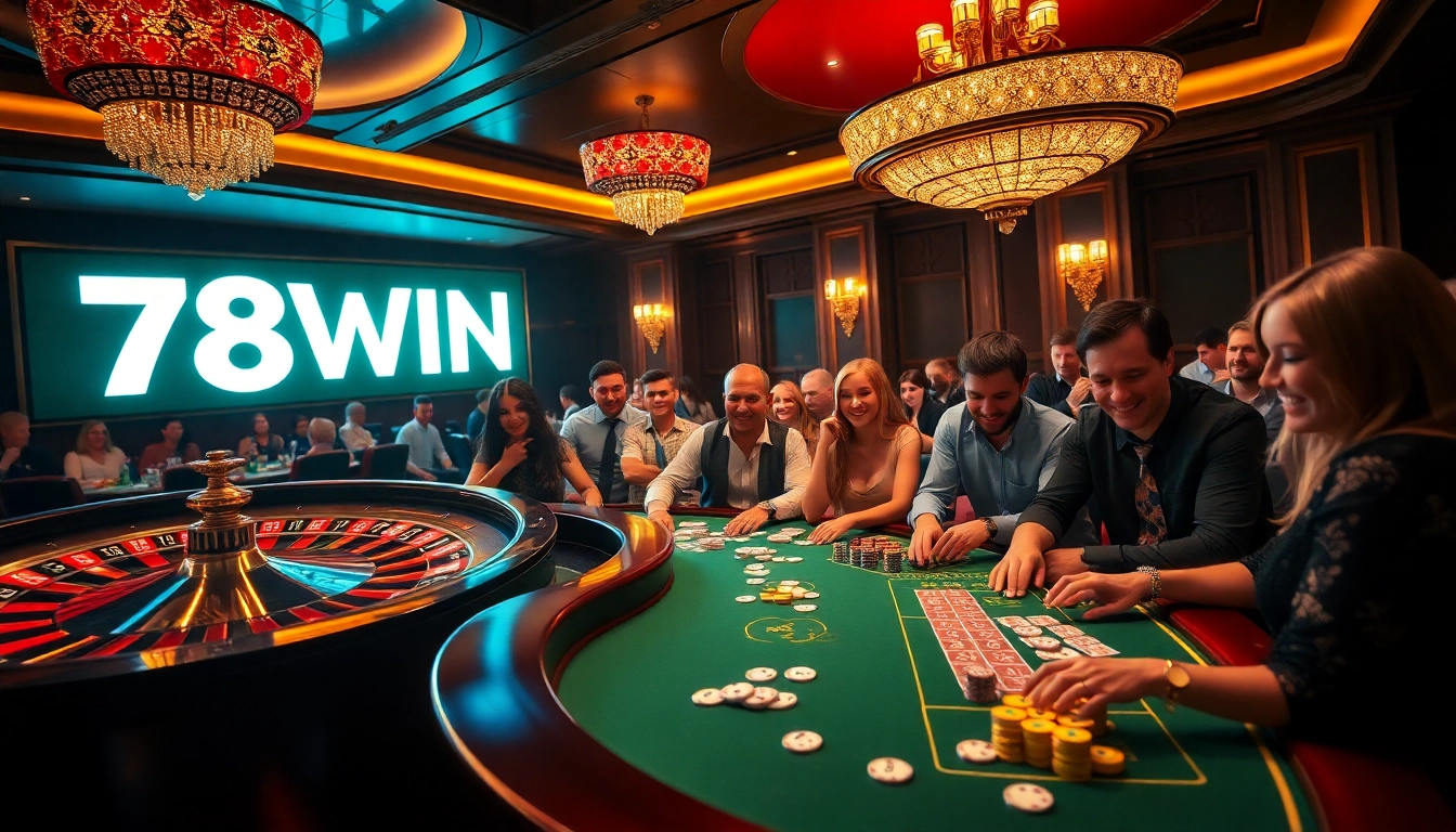 Experience thrilling gameplay at https://78win.id/ with vibrant casino action featuring roulette and poker.