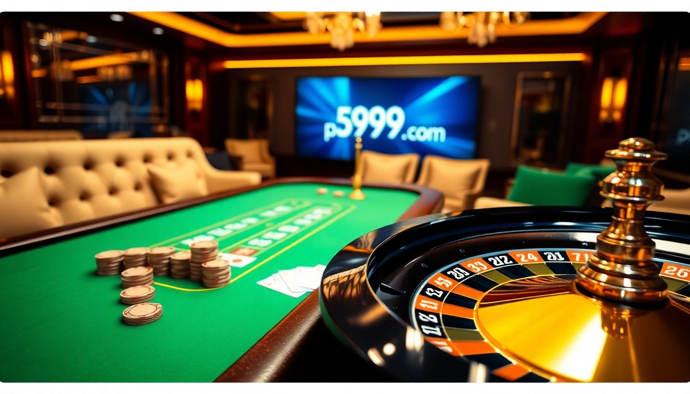 Engage with the excitement of ps99seo.com at a luxurious casino table full of poker chips and cards.