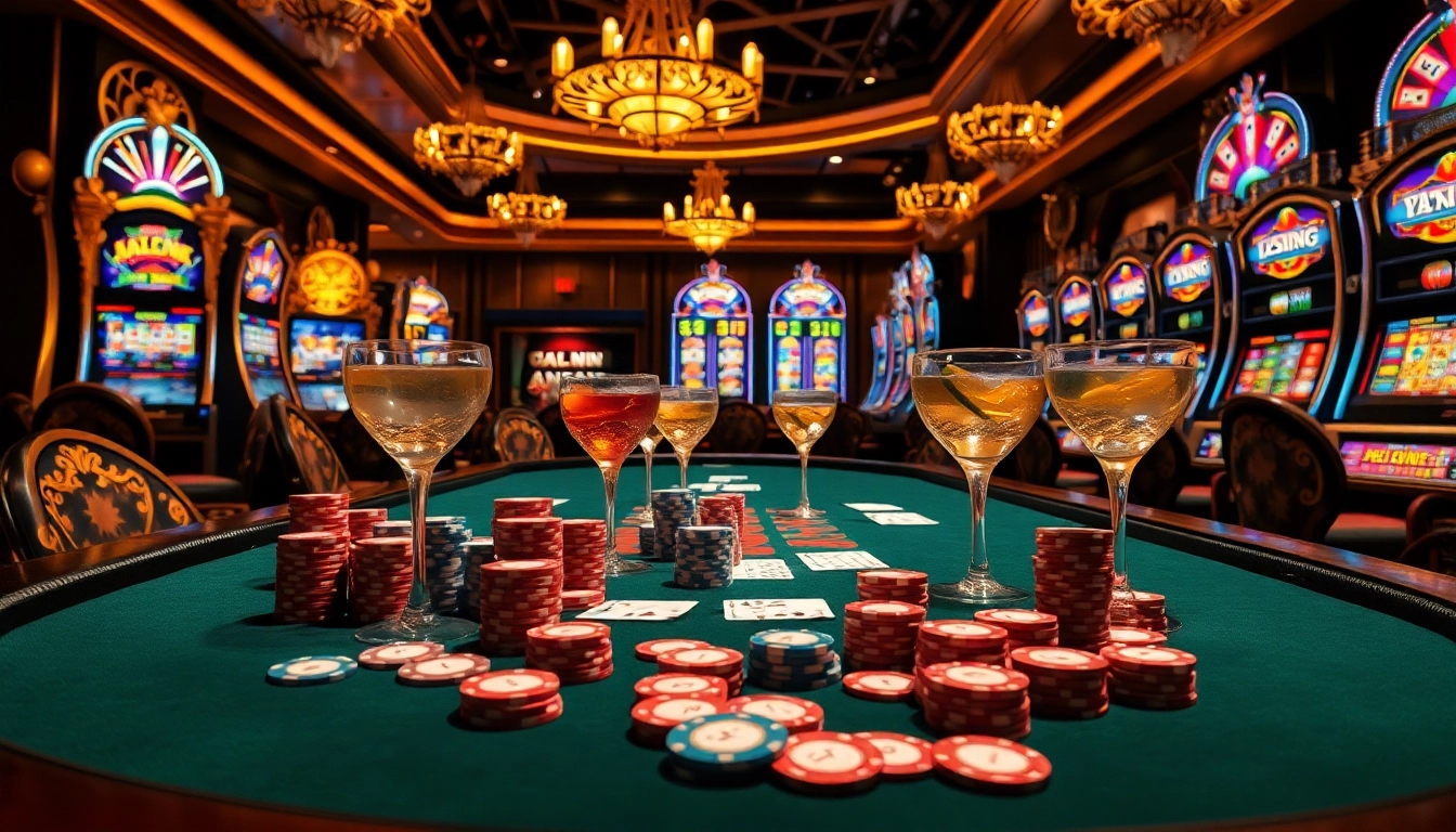 Vivez l'excitation au meilleur casino en ligne 2026 avec ses tables de jeu luxueuses et ses jetons vibrants.