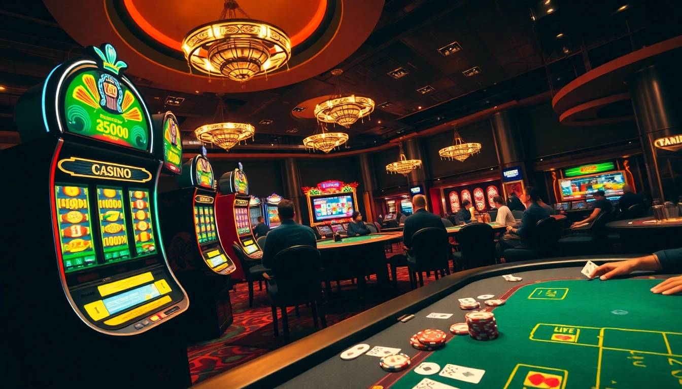 Experience thrilling gameplay at 789f with vibrant casino tables and exciting slot machines.